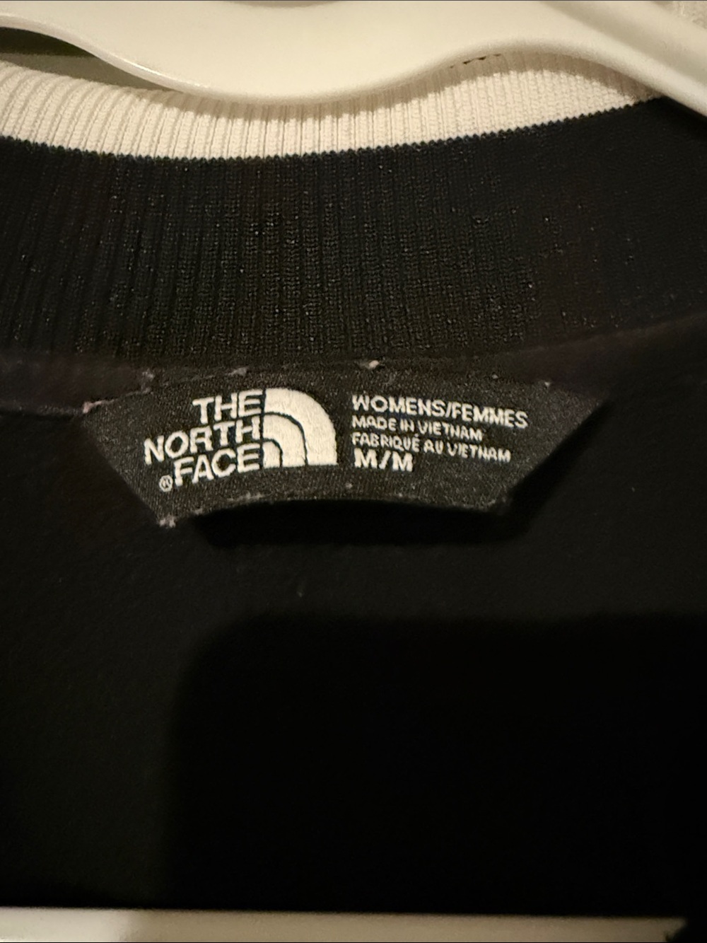 The North Face Black Jacket with White Trim - Picture 3 of 8